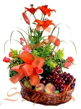 Rosas, Lirios y Frutas