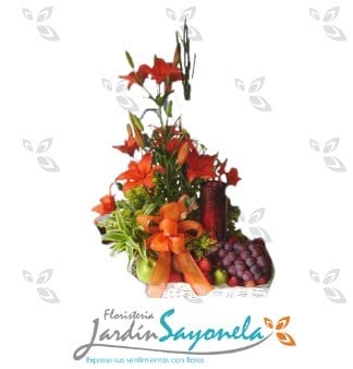 Lirios y Frutas